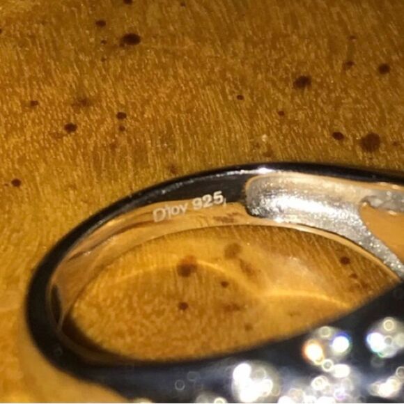 Natural Star Ruby Moissanite Sterling Silver Ring - Picture 8 of 8